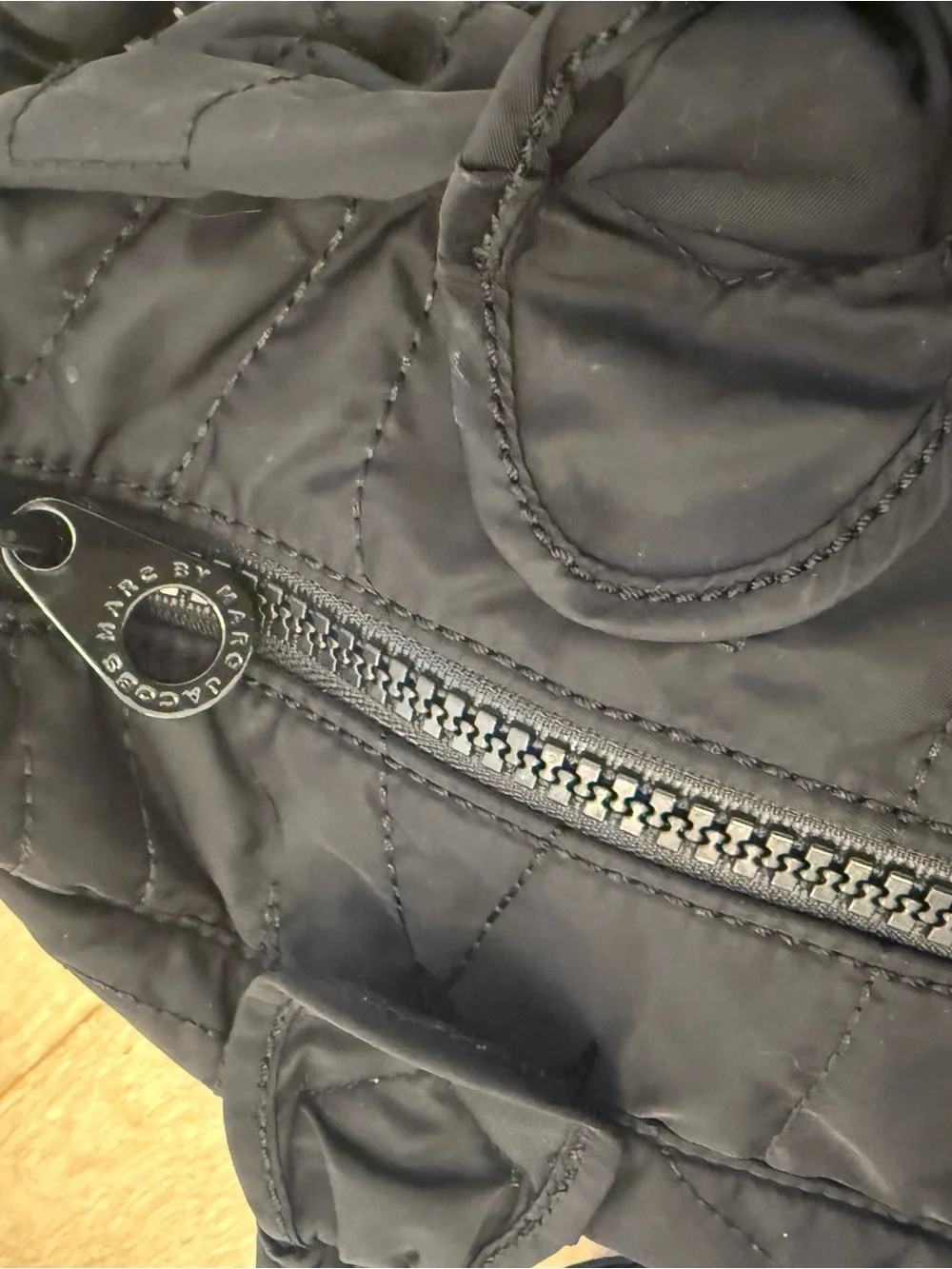 Authentic Marc by Marc Jacobs Black Quilted Tote Bag